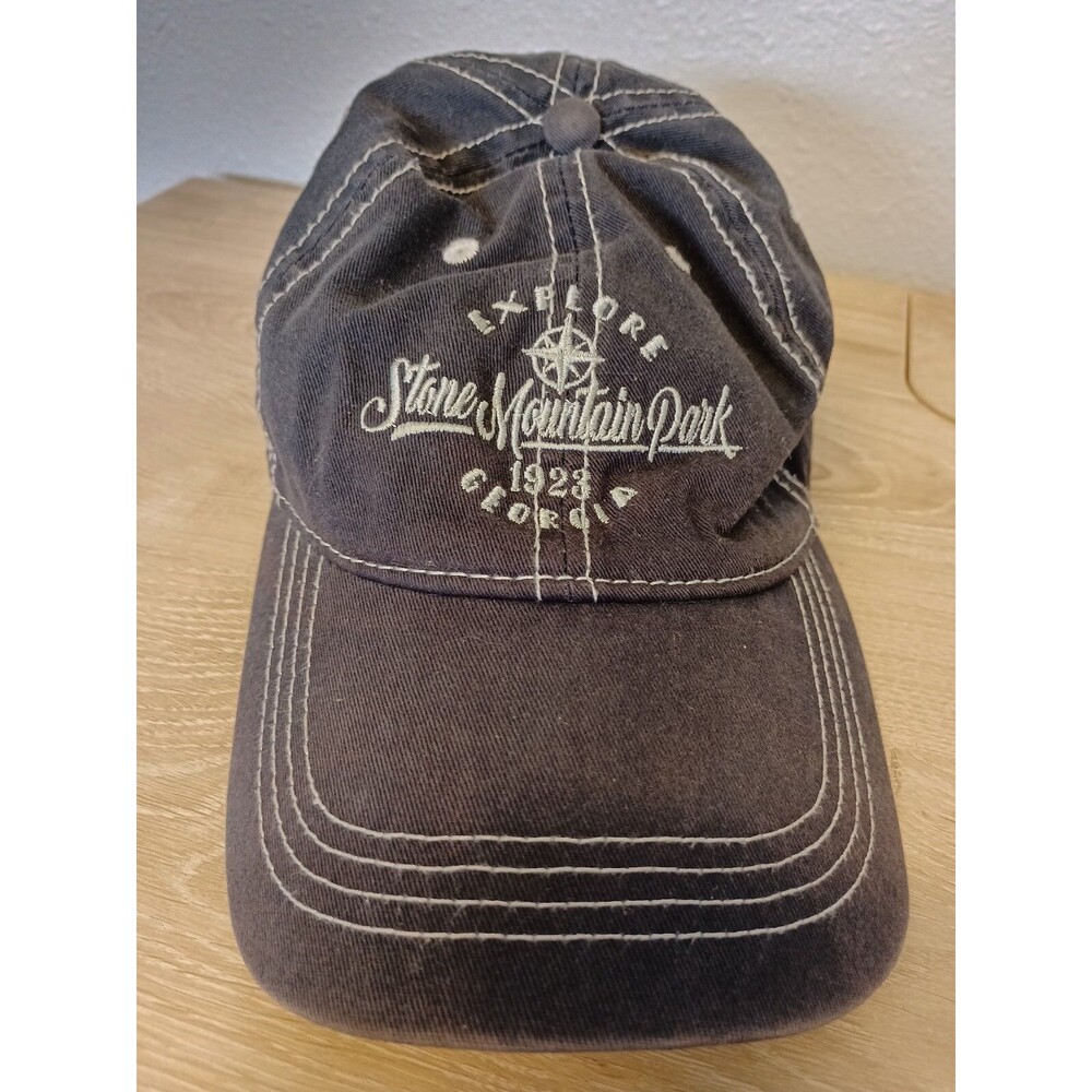 Stone Mountain Park Georgia Adjustable Hat Gray Cap Est 1923 Explore GA Grey
